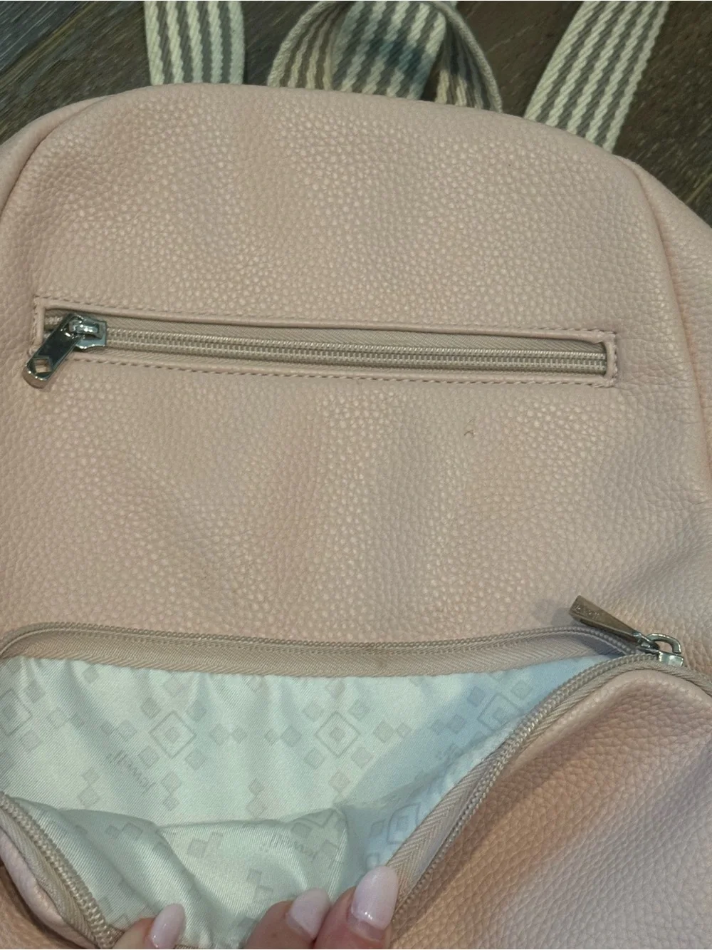 thirty-one Blush Pink Leather Backpack